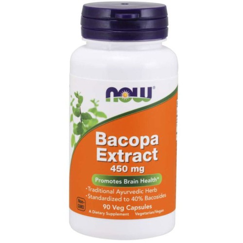 Now foods Bacopa Extract 450 mg (90 kap)
