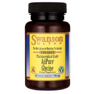 Swanson AjiPure Glicyna 500mg - (60 kap)