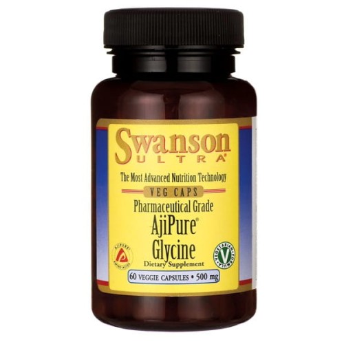 Swanson AjiPure Glicyna 500mg - (60 kap)