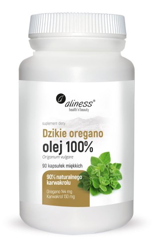 Aliness Dzikie oregano olej 100%  (90 kap)