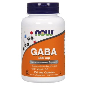 NOW Foods GABA 500 mg (kwas aminomasłowy ) - (100kap)