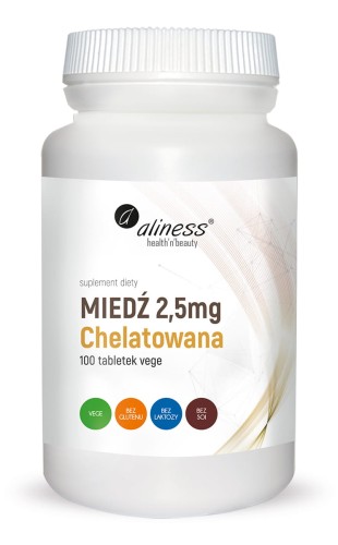 Aliness Miedź chelatowana 2,5 mg  (100 tab)