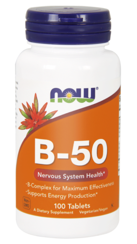 NOW Foods B-50 Kompleks witamin B (100 tab)