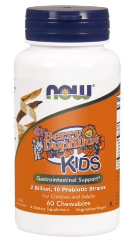 NOW Foods BerryDophilus – probiotyk dla dzieci (60 kap)