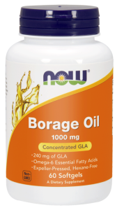 NOW Foods Borage Oil – Olej z ogórecznika 1000 mg (60 kap)
