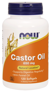 NOW Foods Castor Oil 650 mg (120kap)