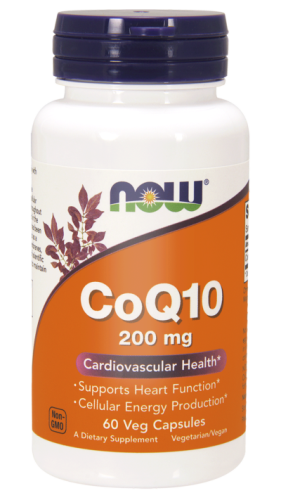 NOW Foods CoQ10 200 mg – Koenzym Q10 (60 kap)