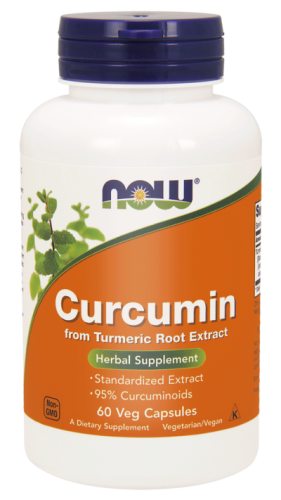 NOW Foods Curcumin – Kurkumina ekstrakt (60 kap)