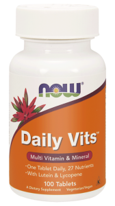 NOW Foods Daily Vit’s – Podstawowy kompleks witaminowo-mineralny (100 kap)
