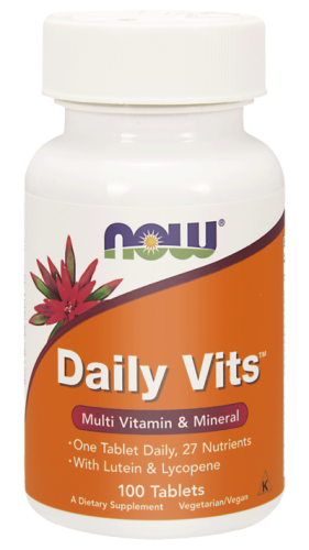 NOW Foods Daily Vit’s – Podstawowy kompleks witaminowo-mineralny (100 kap)