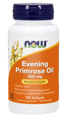 NOW Foods Evening Primrose oil – Olej z wiesiołka 500 mg (100 kap)