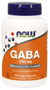NOW Foods GABA 750mg (100 kap)