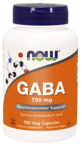 NOW Foods GABA 750mg (100 kap)