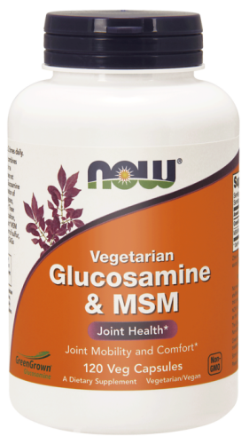 NOW Foods Glucosamine & MSM VEGEglukozamina + MSM (120 kap)