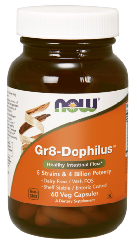 NOW Foods Gr8 Dophilus™ – Probiotyk 8 szczepów (60 kap)
