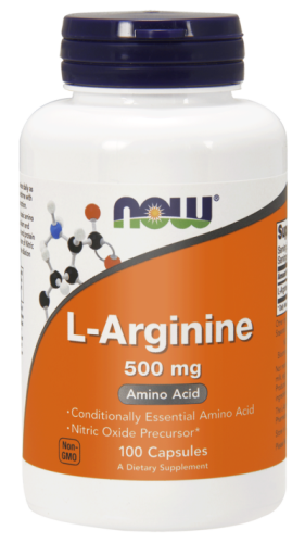 NOW Foods L-arginina 500mg (100 kap)