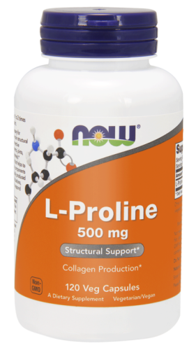NOW Foods L-Prolina 500 mg (120 kap)