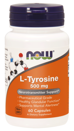 NOW Foods L-Tyrozyna 500mg (120kap)