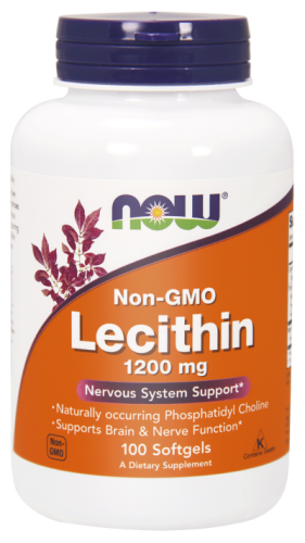 NOW Foods Lecytyna (bez GMO) 1200 mg (200 kap)