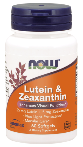 NOW Foods Lutein & Zeaxanthin – Luteina i zeaksantyna (60 kap)