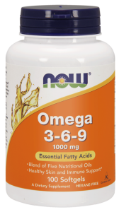 NOW Foods Omega 3-6-9, 1000 mg (100 kap)