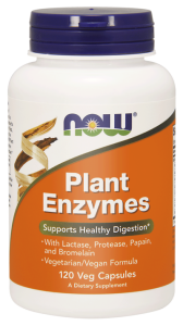 NOW Foods Plant Enzymes – Wsparcie zdrowego trawienia (120 kap)