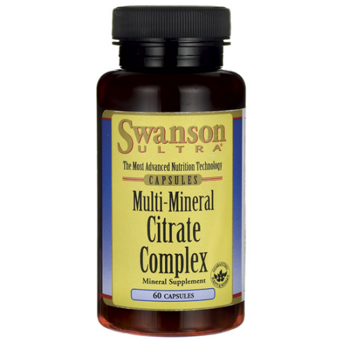 Swanson Multi Mineral Citrate (Cytryniany) - (60 kap)