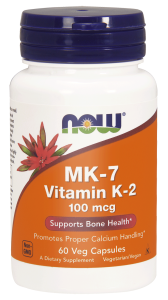 NOW Foods MK7 – Witamina K2, 100 mg (60 kap)