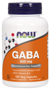 NOW Foods GABA 500 mg – kwas Gamma-aminomasłowy (200 kap)