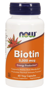 NOW Foods Biotyna 5 / 2,5 mg (60 kap)