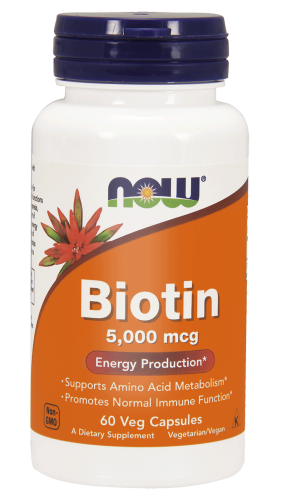 NOW Foods Biotyna 5 / 2,5 mg (60 kap)