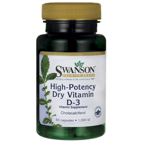 Swanson Witamina D3 1000 IU  (60 kap)