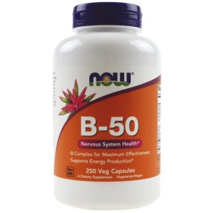 NOW Foods B-50 Kompleks witamin B (250 kap)