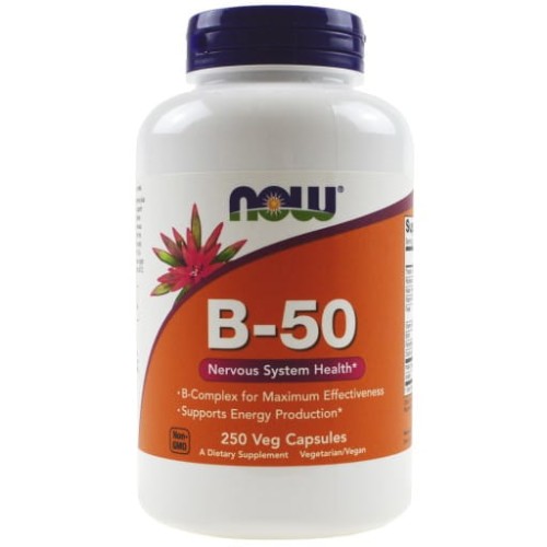 NOW Foods B-50 Kompleks witamin B (250 kap)
