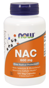 NOW Foods NAC – N-Acetylocysteina 600 mg  (100 kap)