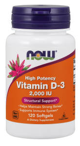 NOW Foods Witamina D3 2000 (120 kap)
