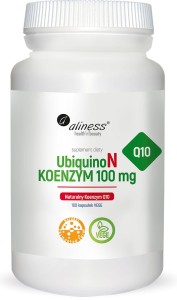 Aliness UbiquinoN Naturalny KOENZYM(ubichinon) Q10 100mg - (100 kap)
