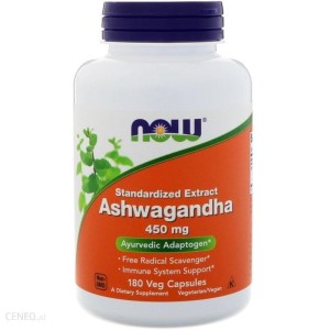 NOW Foods Ashwagandha( ashwaganda)- 450mg - (180 kap)