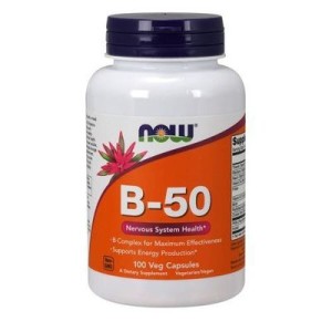 NOW Foods B-50 Kompleks witamin B (100 kap)