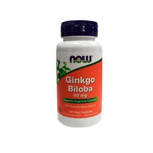 NOW Foods Ginkgo Biloba ekstrakt 60 mg (120 kap)