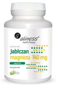 Aliness Jabłczan magnezu 140 mg z B6(100 kap)