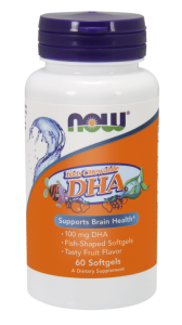 NOW Foods DHA 100mg dla dzieci (60 kap)