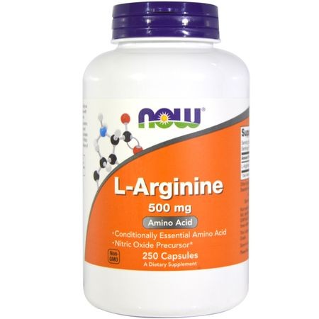 NOW Foods L-arginina 500mg (250 kap)