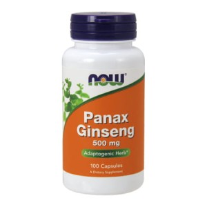 NOW Foods Panax Ginseng żeń szeń koreański 500mg(100 kap)