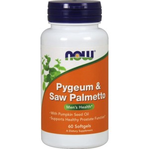 NOW FOODS Pygeum & Saw Palmetto (60 kap softgels)