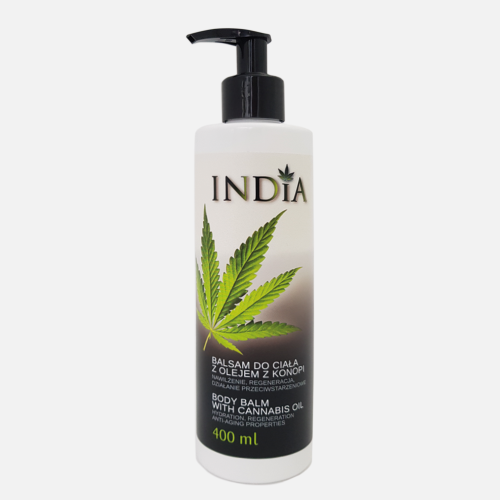 India Balsam do ciała z olejem z konopi 400 ml