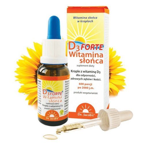 Dr Jacob's Witamina D3 Forte  witamina słońca  20 ml