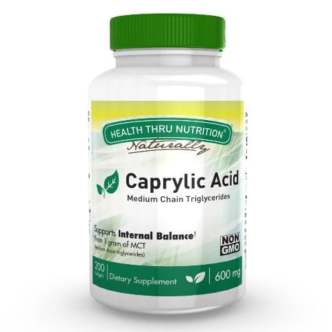 Health Thru Nutrition Kwas kaprylowy 600 mg (100 kap)