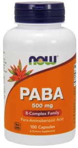 Now Foods PABA 500mg (100 kap)