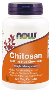 NOW Foods Chitosan 500 mg Chrom ( 120 kap)